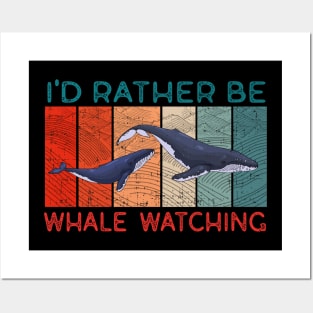 Funny Whale Watching Sea Mammal Posters and Art